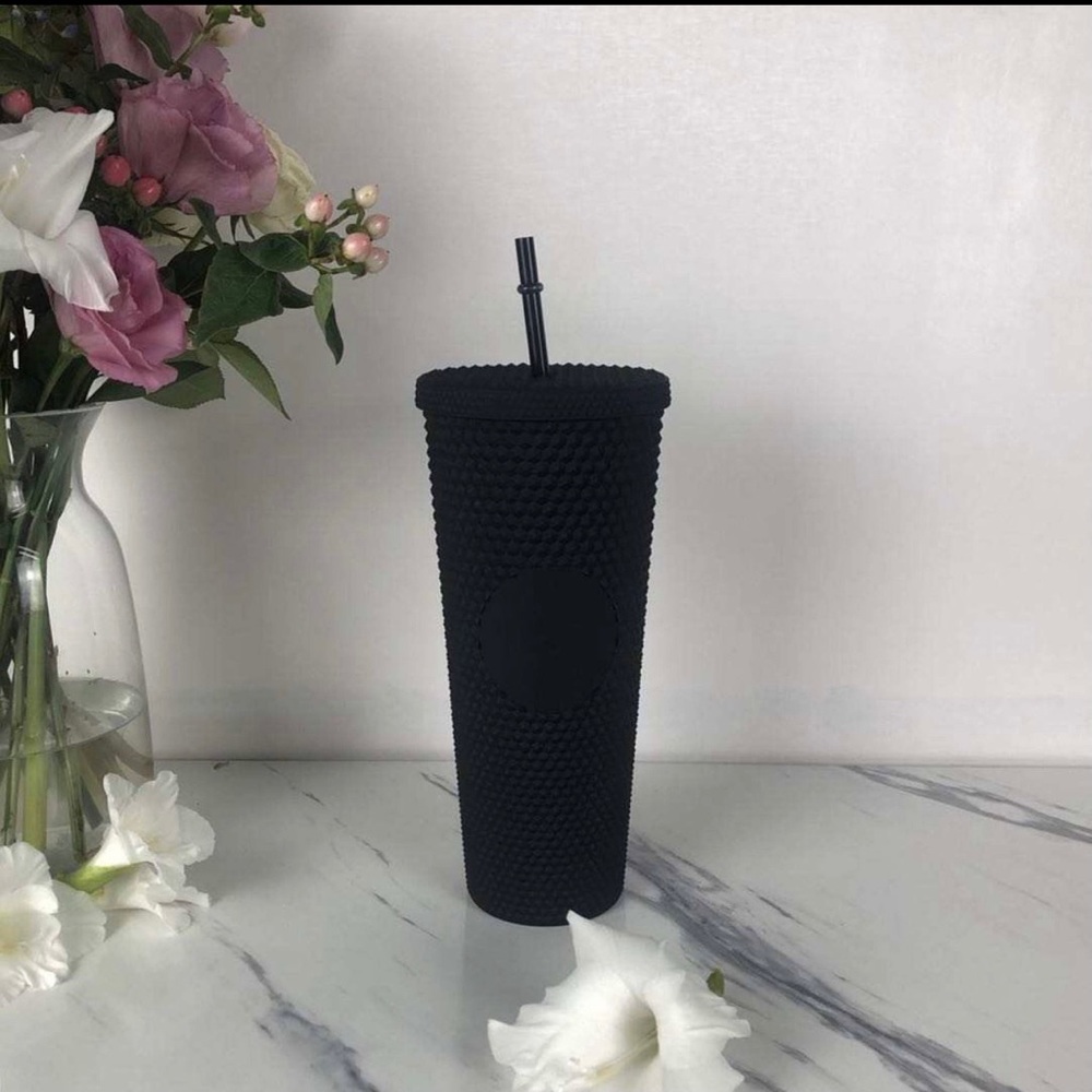 Studded Starbucks Inspired Tumbler Matte Black